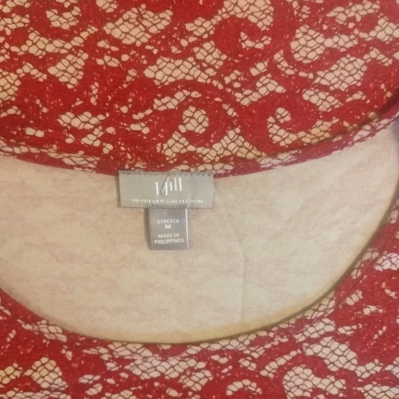 J. Jill floral lace print Tunic Top sz medium - Picture 5 of 6